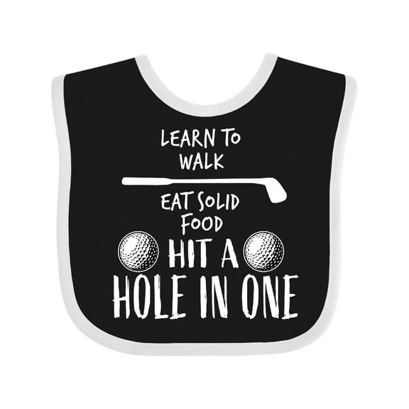 Inktastic Golf To-do List Future Golfer Boys or Girls Baby Bib