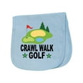 thumbnail image 1 of Inktastic Golfing Crawl Walk Golf Baby Burp Cloth, 1 of 3