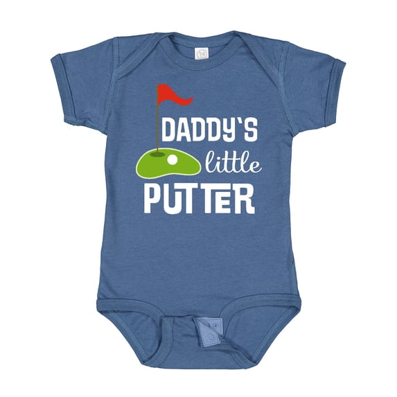 Inktastic Golfing Daddys Little Putter Boys or Girls Baby Bodysuit