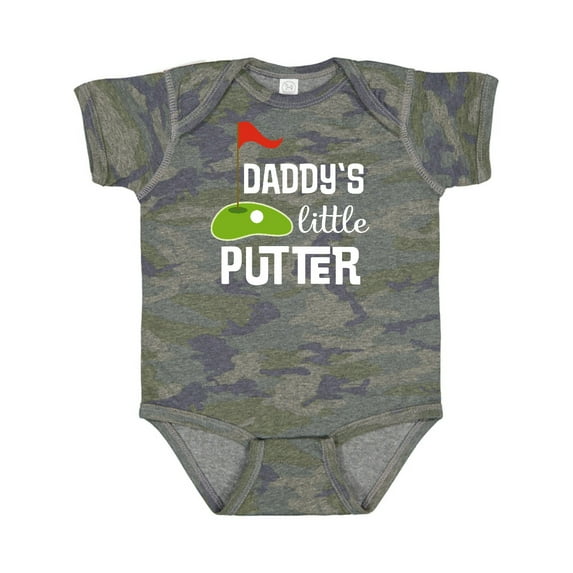 Inktastic Golfing Daddys Little Putter Boys or Girls Baby Bodysuit