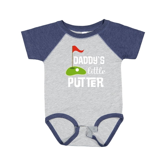 Inktastic Golfing Daddys Little Putter Boys or Girls Baby Bodysuit