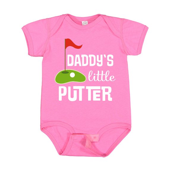 Inktastic Golfing Daddys Little Putter Boys or Girls Baby Bodysuit