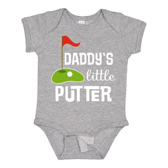 Inktastic Golfing Daddys Little Putter Boys or Girls Baby Bodysuit