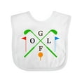 thumbnail image 1 of Inktastic Golfing Gifts for Kids Golf Boys or Girls Baby Bib, 1 of 4