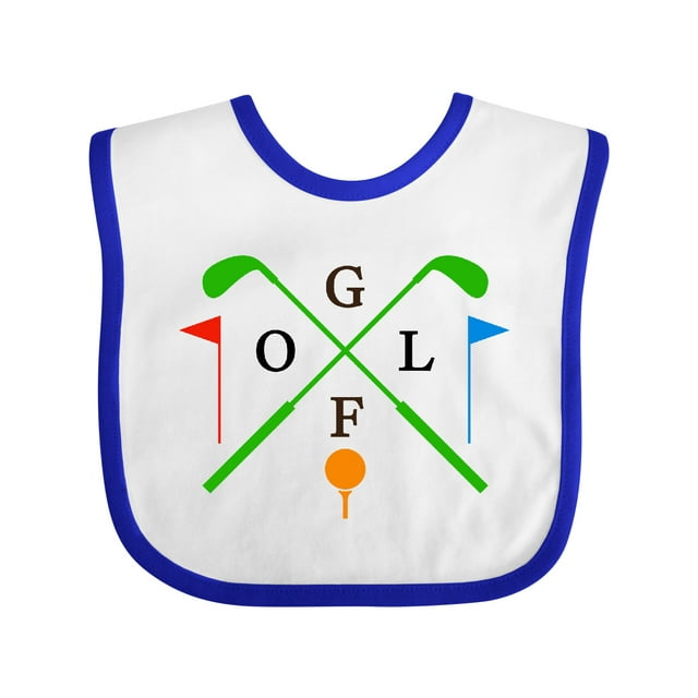 Inktastic Golfing Gifts for Kids Golf Gift Baby Boy or Baby Girl Bib