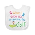 thumbnail image 1 of Inktastic Golfing Girls Future Golfer Girls Baby Bib, 1 of 4