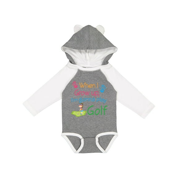 Inktastic Golfing Girls Future Golfer Girls Long Sleeve Baby Bodysuit