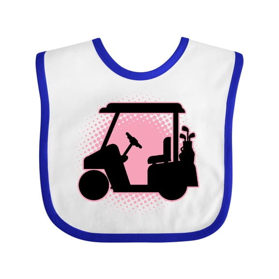 Inktastic Golfing Girls Golf Cart Girls Baby Bib