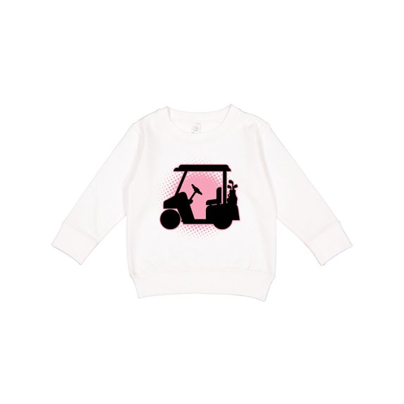 Inktastic Golfing Girls Golf Cart Toddler Sweatshirt