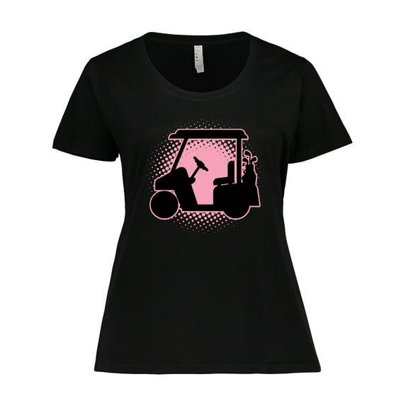 Inktastic Golfing Girls Golf Cart Women's Plus Size T-Shirt