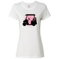 thumbnail image 1 of Inktastic Golfing Girls Golf Cart Women's T-Shirt, 1 of 5
