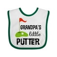 thumbnail image 1 of Inktastic Golfing Grandpa Little Putter Boys or Girls Baby Bib, 1 of 4