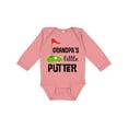 thumbnail image 1 of Inktastic Golfing Grandpa Little Putter Boys or Girls Long Sleeve Baby Bodysuit, 1 of 5