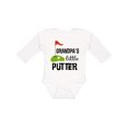 thumbnail image 1 of Inktastic Golfing Grandpa Little Putter Boys or Girls Long Sleeve Baby Bodysuit, 1 of 5