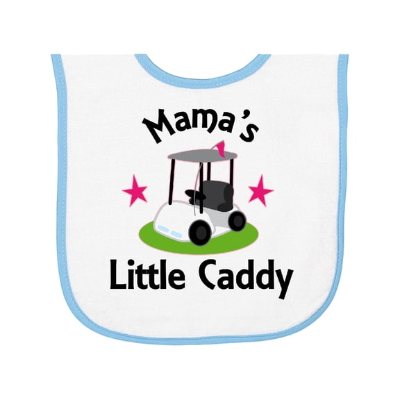 Inktastic Golfing Mamas Little Caddy Grandkids Golf Baby Terry Cloth Bib