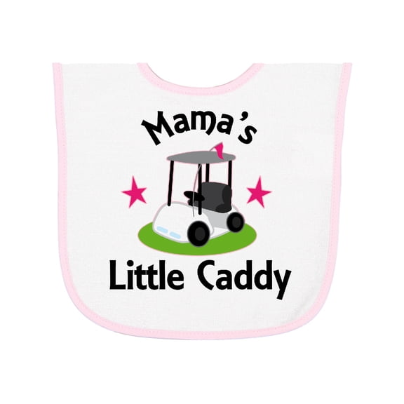 Inktastic Golfing Mamas Little Caddy Grandkids Golf Baby Terry Cloth Bib