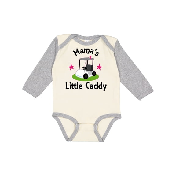 Inktastic Golfing Mamas Little Caddy Grandkids Golf Girls Long Sleeve Baby Bodysuit
