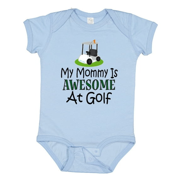 Inktastic Golfing Mommy is Awesome at Golf Boys or Girls Baby Bodysuit