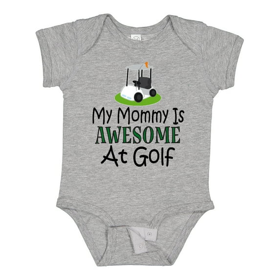 Inktastic Golfing Mommy is Awesome at Golf Boys or Girls Baby Bodysuit