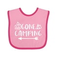 thumbnail image 1 of Inktastic Gone Camping Boys or Girls Baby Bib, 1 of 4