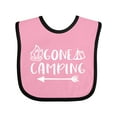 thumbnail image 1 of Inktastic Gone Camping Boys or Girls Baby Bib, 1 of 4