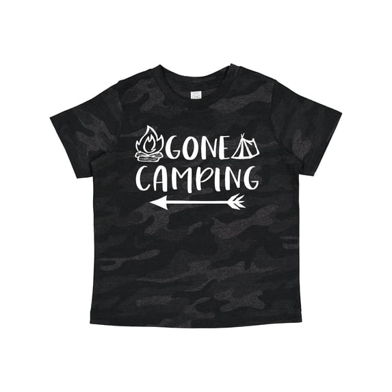 Inktastic Gone Camping Boys or Girls Toddler T-Shirt