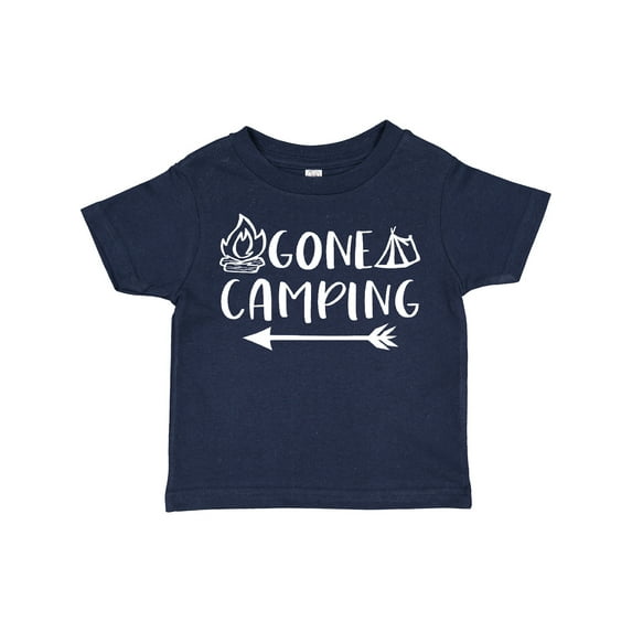 Inktastic Gone Camping Boys or Girls Toddler T-Shirt