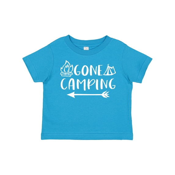 Inktastic Gone Camping Boys or Girls Toddler T-Shirt