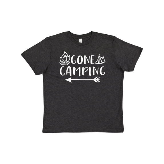 Inktastic Gone Camping Youth T-Shirt