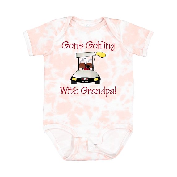 Inktastic Gone Golfing with Grandpa Boys Baby Bodysuit