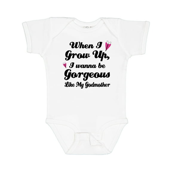 Inktastic Gorgeous Like My Godmother Girls Baby Bodysuit