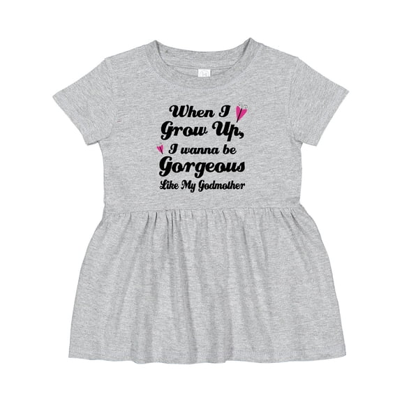 Inktastic Gorgeous Like My Godmother Girls Baby Dress