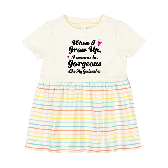 Inktastic Gorgeous Like My Godmother Girls Baby Dress