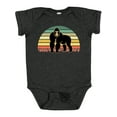 thumbnail image 1 of Inktastic Gorilla Retro Sunset Jungle Animal Boys or Girls Baby Bodysuit, 1 of 5