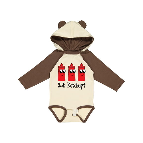 Inktastic Got Ketchup Boys or Girls Long Sleeve Baby Bodysuit