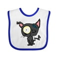 thumbnail image 1 of Inktastic Goth Animals Pets Black Cat Boys or Girls Baby Bib, 1 of 4