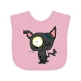 thumbnail image 1 of Inktastic Goth Animals Pets Black Cat Boys or Girls Baby Bib, 1 of 4