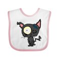 thumbnail image 1 of Inktastic Goth Animals Pets Black Cat Boys or Girls Baby Bib, 1 of 4