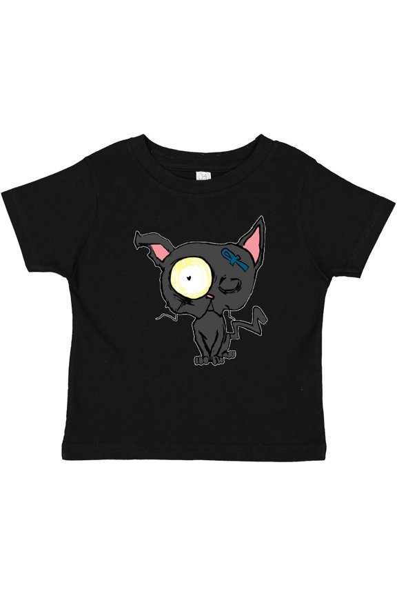Goth Animals Pets Black Cat Boys or Girls Baby T-Shirt