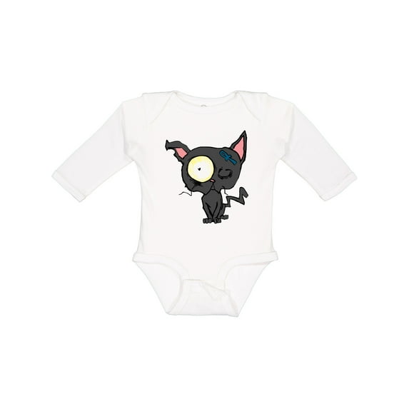 Inktastic Goth Animals Pets Black Cat Boys or Girls Long Sleeve Baby Bodysuit