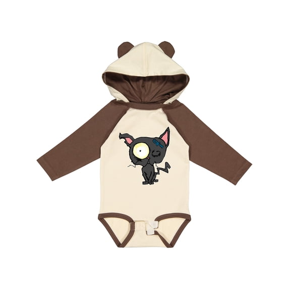 Inktastic Goth Animals Pets Black Cat Boys or Girls Long Sleeve Baby Bodysuit