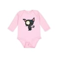 thumbnail image 1 of Inktastic Goth Animals Pets Black Cat Boys or Girls Long Sleeve Baby Bodysuit, 1 of 5
