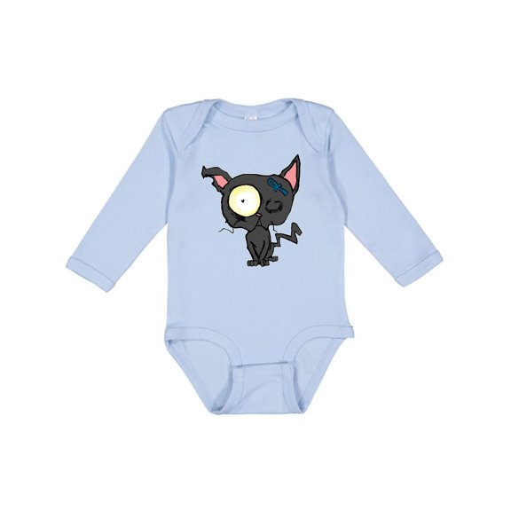 Inktastic Goth Animals Pets Black Cat Boys or Girls Long Sleeve Baby Bodysuit