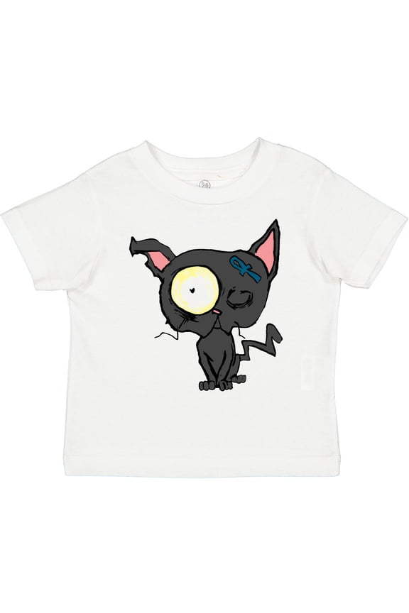 Goth Animals Pets Black Cat Boys or Girls Toddler T-Shirt