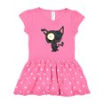 thumbnail image 1 of Inktastic Goth Animals Pets Black Cat Girls Toddler Dress, 1 of 4
