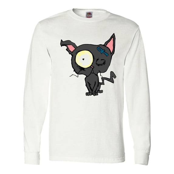 Inktastic Goth Animals Pets Black Cat Long Sleeve T-Shirt
