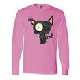 thumbnail image 1 of Inktastic Goth Animals Pets Black Cat Long Sleeve T-Shirt, 1 of 5