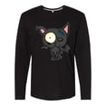 thumbnail image 1 of Inktastic Goth Animals Pets Black Cat Long Sleeve T-Shirt, 1 of 5
