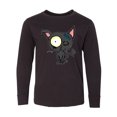 thumbnail image 1 of Inktastic Goth Animals Pets Black Cat Long Sleeve Youth T-Shirt, 1 of 5