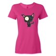 thumbnail image 1 of Inktastic Goth Animals Pets Black Cat Women's T-Shirt, 1 of 5